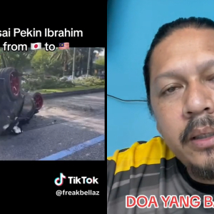 Kesian Pekin Ibrahim, Kereta GR Yaris Kansai Terbalik ‘Total Lost’ Dilenjan Rakan