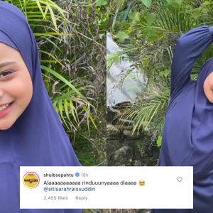 Gayakan Tudung Keluaran Arwah, Wajah Adik Miza Mirip Siti Sarah, Komen Rindu Shuib Jadi Perhatian