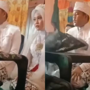 Pengantin Lelaki Terlebih Semangat, Pecahkan Meja Akad Nikah