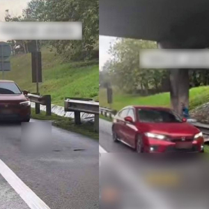 Rakam Sambil Gelak Tengok Pakcik Tua Kencing Tepi Highway, Pemandu Honda Kesal Bapa Uzur Diaibkan