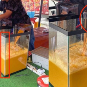 Terpaling Hipster Jual Teh Ais 'Waterfall- Peniaga Guna Balang Pam Penapis Air Akuarium Dikecam, Bahaya Ada Gam Silikon, Minyak Gris