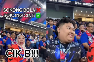 Budak Kecil Datang Stadium Bukan Sokong Bola, Menjerit-Jerit Nama Cik B Dari Awal Sampai Akhir!