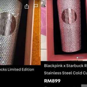 Peminat Obses Jadi Sasaran, Personal Shopper Tergamak Jual Tumbler Blackpink Starbucks Limited Edition Sampai RM1,499