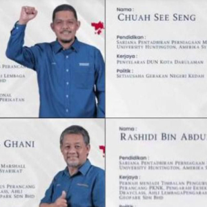 4 Calon PN Sama Universiti, Pas Mohon Maaf Kesilapan Teknikal Pada Poster