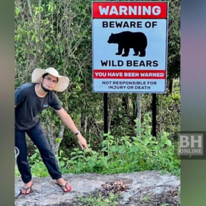 Lelaki Sediakan Makanan Untuk Beruang Matahari, Elak Tanaman Dirosakkan