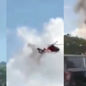 Helikopter Terbelah Dua- Terhempas Atas Rumah, Dua Orang Maut