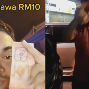 Lelaki Tunjuk Bukti Wang Kertas RM10 Boleh Beli Macam-Macam Di Pasar Malam