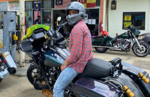 Bawa Isteri Naik Motor Harley Davidson Pergi Makan Landak, Netizen Teringin Jadi Kaya Macam Aliff Satar