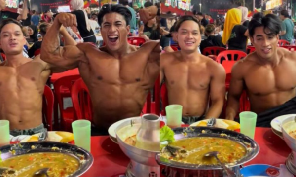 Dua Lelaki Sado Buka Baju Tayang Badan Di Kedai Makan "Pengotor, Tak Hormat Orang Lain"