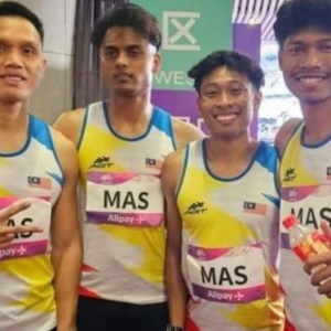 Penyertaan Dibatalkan, Kuartet 4x100m Lelaki Salah Lorong