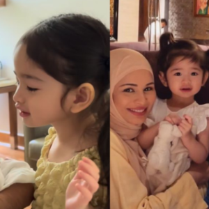 Izara Aishah, Adib Khalid Timang Bayi Perempuan Kedua