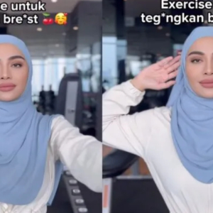 Kilafairy Kena Kecam Tunjuk Senaman Tegangkan Payudara