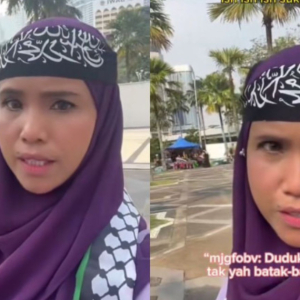 Sertai Perhimpunan Aman, Auntie Purple Terkilan Disuruh ‘Duduk Rumah Je’