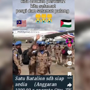 Atm Tak Hantar Batalion Ke Palestin