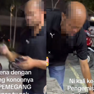 Alasan Minta Sedekah Nak Beli Beras- Pengemis Mengamuk, Maki-Maki Nak Pukul Bila Tak Diberi Wang