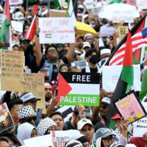 Peserta Perhimpunan Freedom For Palestine Dilarang Laung Allahuakbar, Diminta Turunkan Sepanduk Netanyahu