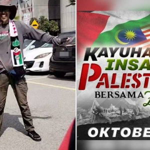 Demi Solidariti Buat Palestin, Zul Yahya Nekad Berbasikal Dari Ipoh- Johor Bahru-Ipoh