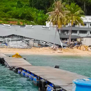 Bangunan Runtuh Di Pulau Perhentian, 4 Dipercayai Tertimbus