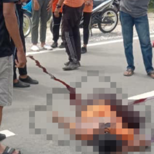 Pelajar 14 Tahun Maut, Motosikal Bergesel Lori Ketika Keluar Simpang, Kepala Digilis Tayar Lori