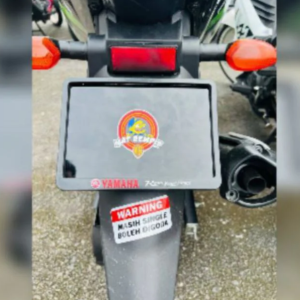 Padah Guna Plat 'Mat Rempit', Tampal Pelekat 'Masih Single Boleh Digoda'