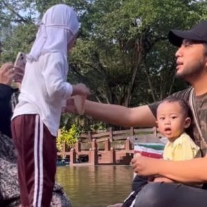 Alif Teega Tayang Bahagia Poligami, Kongsi Video Beriadah Dengan Aisyah Hijanah Dan Anak-Anak