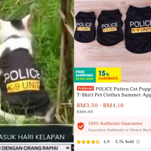 Tular Kucing Pakai Baju K9 Untuk Bantu Siasatan Zayn Rayyan, PDRM Nafi Miliknya