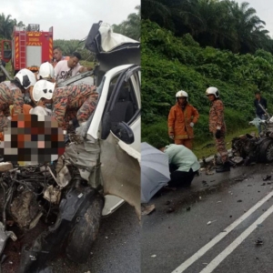 Tragis Ibu Dan Anak Usia 4 Tahun Maut Kereta Kemalangan Dengan Lori 10 Tan Di Johor