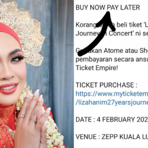 "Buy Now Pay Later", Tiket Konsert Liza Hanim Boleh Bayar Ansuran?