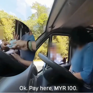 "Bayar Sini RM100, Bayar Di Balai RM300.", Pelancong Dari UK Kongsi Rakaman Polis Trafik Minta RM100
