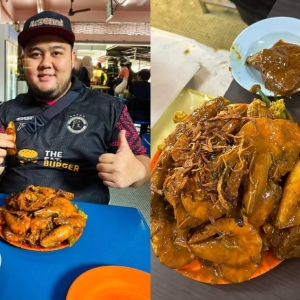 Lelaki Pecah Rekod Baharu Makan Nasi Kandar Berharga RM222