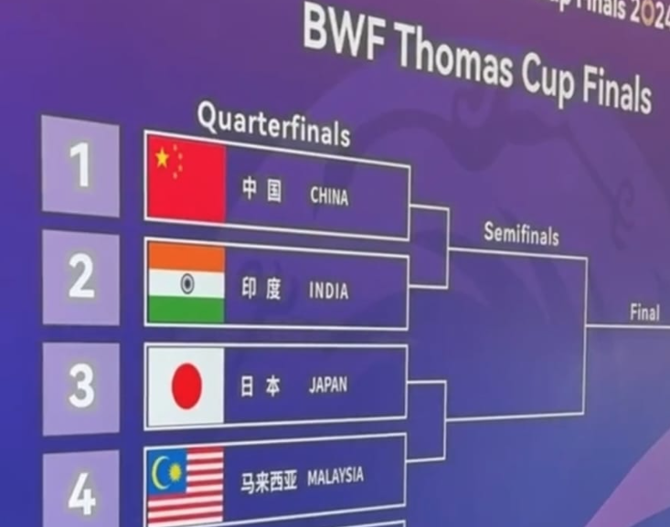 Piala Thomas: Malaysia berdepan Jepun di suku akhir
