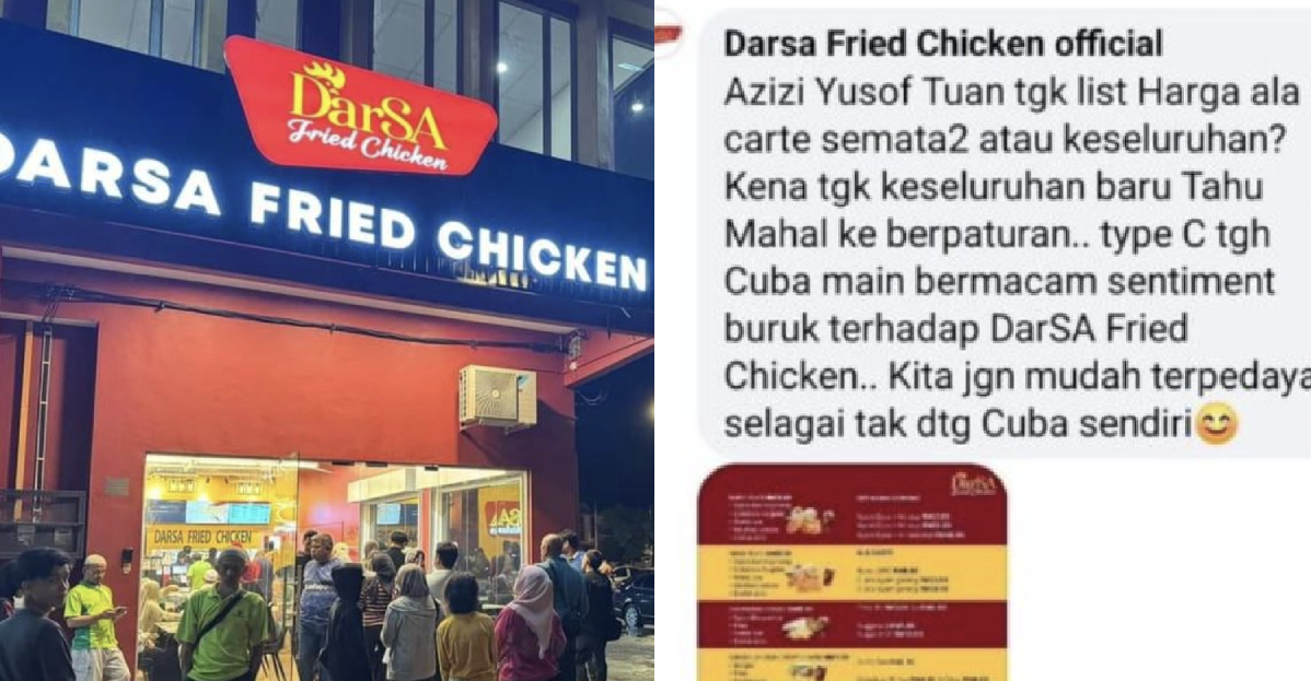 Komen ‘Type C’, Restoran DarSA Fried Chicken Mohon Maaf