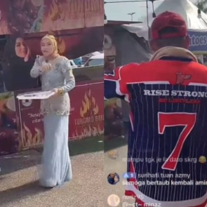 Adira ‘Support’ Datuk Red Berniaga Di Festival, Netizen Doa Mereka Rujuk Semula – "Tak beli tak apa, janji Adira ada."