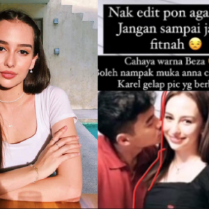 Tular gambar Anna Jobling dicium artis lelaki Indonesia? Tapi macam edit, tapi....