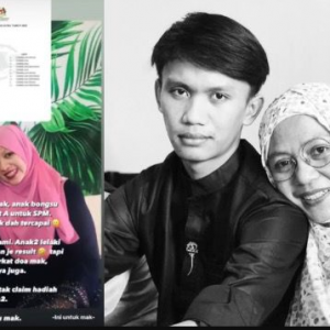 Adik Ubai MZ peroleh ‘Straight A’ SPM 2023, Hadiah buat arwah ibu - "Assalamualaikum mak, anak bongsu mak dapat straight A untuk SPM