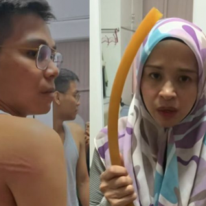 Sampai berbirat badan Fareez Fauzi kena pukul, Noorkhiriah minta maaf - "Jujur saya tidak pukul kuat, tapi tak sangka berbirat sampai begitu" ...