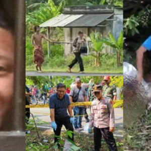 Kerat Badan Lelaki Tepi Jalan, Pemuda Tersenyum Bila Ditahan Polis..Saksi Sangka Suspek Potong Ayam