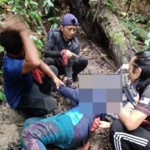 Wanita 90 kg jatuh gaung ketika turun Puncak Gunung Korbu