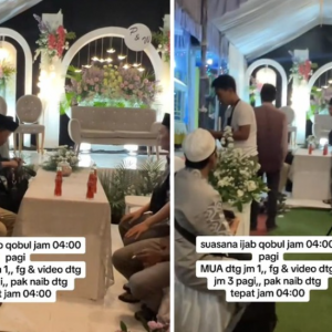 Tak pernah dibuat orang, pengantin akad nikah pukul 4 pagi