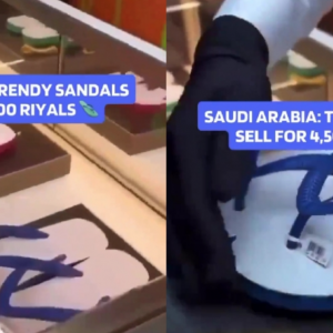 Netizen Terkejut Lihat ‘Selipar Jepun’ Jadi Trend Di Arab Saudi, Dijual Pada Harga RM5,600