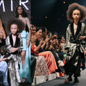 Anak Perempuan Sharifah Sakinah Curi Tumpuan Ramai, "Bercatwalk" Di Pentas KLFW 2024