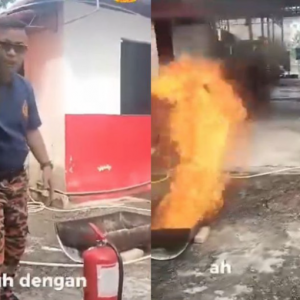 Abang bomba buktikan bancuhan 2 bahan ini mampu padam kebakaran... Mudah, ambil dari dapur je!