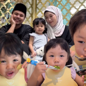 Elok anak Rizal dan Maryam You Narae makan sayur, anak kita macam bagi makan bom