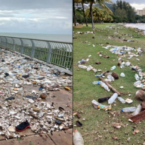 “Laut Pulangkan Semula” – Ramai kecewa longgokan sampah di pantai akibat ombak besar