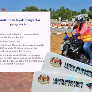 Ramai yang meluahkan rasa kecewa kempunan nak bawa motor besar, status semakan mereka didapati gagal