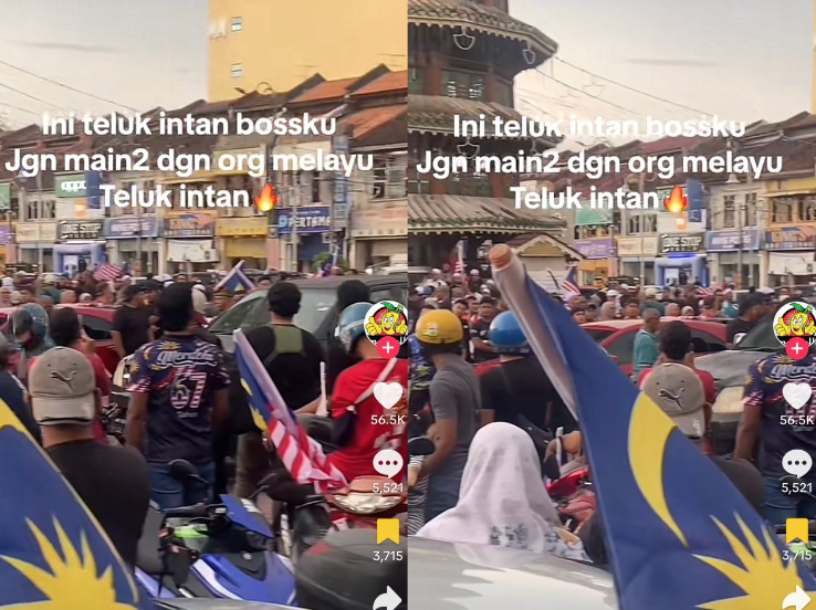 "Terima kasih warga Teluk Intan, Jangan sesekali buat hal kat tanah Melayu”