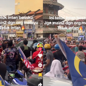 "Terima kasih warga Teluk Intan, Jangan sesekali buat hal kat tanah Melayu”