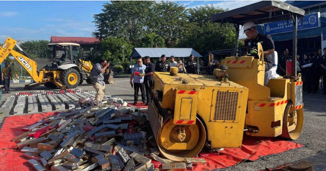 200 ribu barang kes bernilai RM1.87 juta dilupuskan