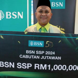 Guru Bahasa Arab dapat RM1 juta menang cabutan BSN SSP yang ke-105