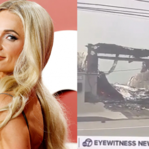 Rumah Paris Hilton hangus dijilat api, sedih banyak kenangan musnah